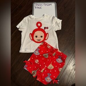 Baby Teletubbies outfit- Red and White Po